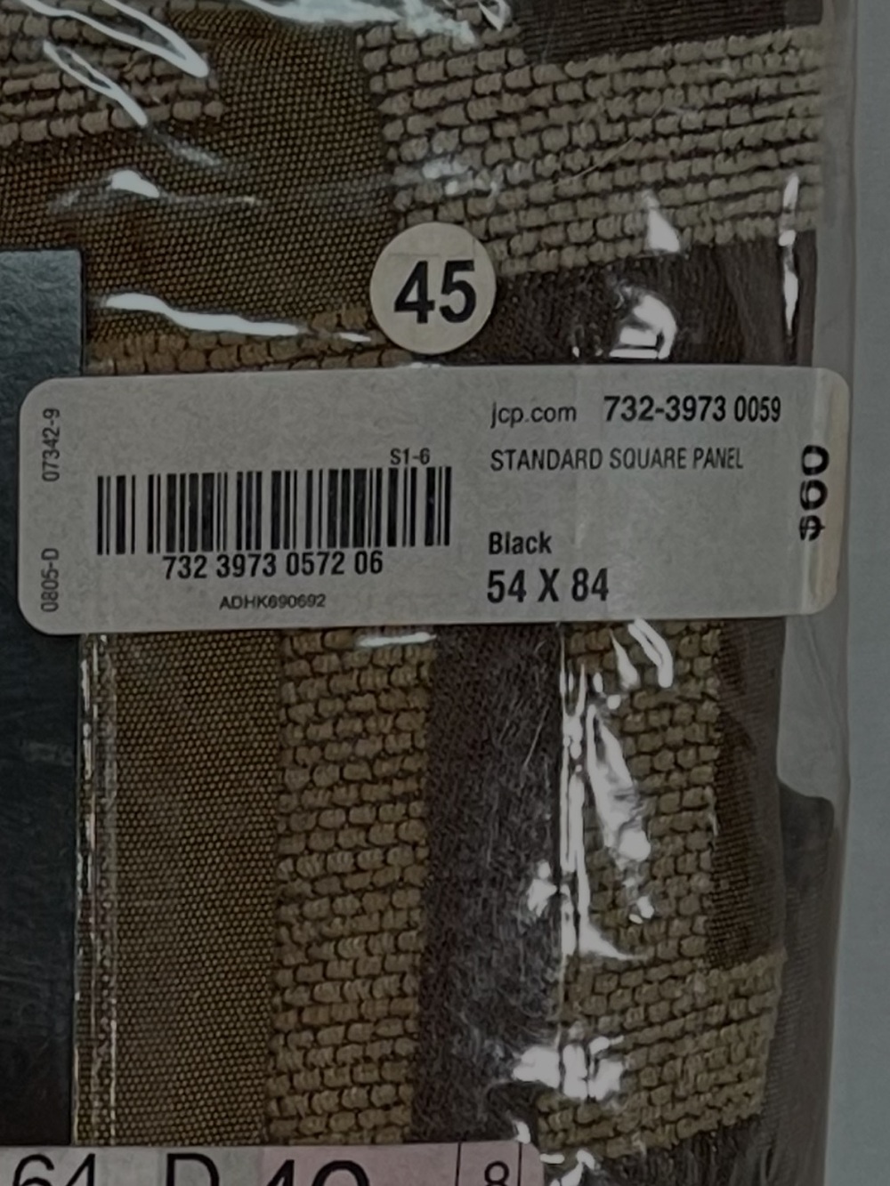 JCP Studio 2 Grommet Curtain Panels 54”X84” Midcentury Modern Black and Bronze - Picture 14 of 14